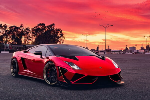 Unleashing the Power of the Red Lamborghini